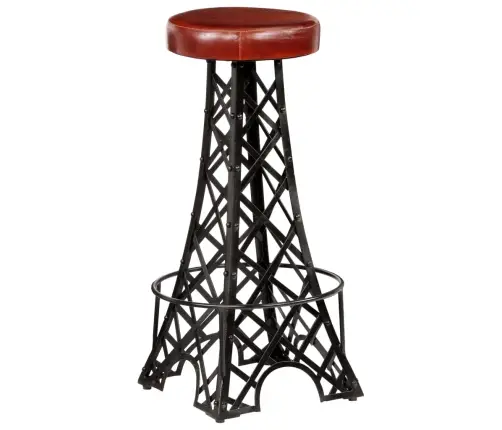 Bāra Krēsli, 2 Gab., Dabīgā Āda Vidaxl