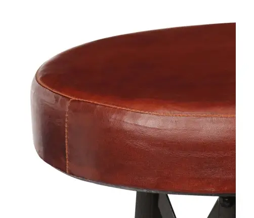 Bāra Krēsli, 2 Gab., Dabīgā Āda Vidaxl