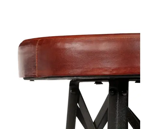 Bāra Krēsli, 2 Gab., Dabīgā Āda Vidaxl