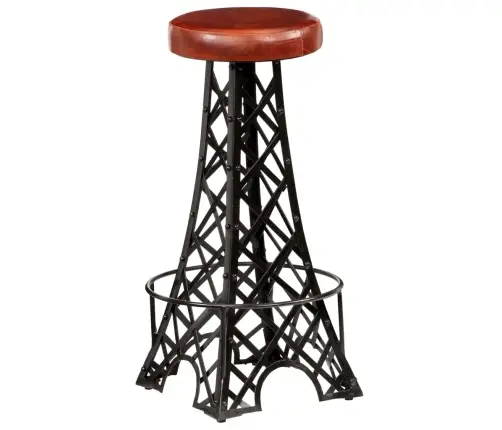 Bāra Krēsli, 2 Gab., Dabīgā Āda Vidaxl