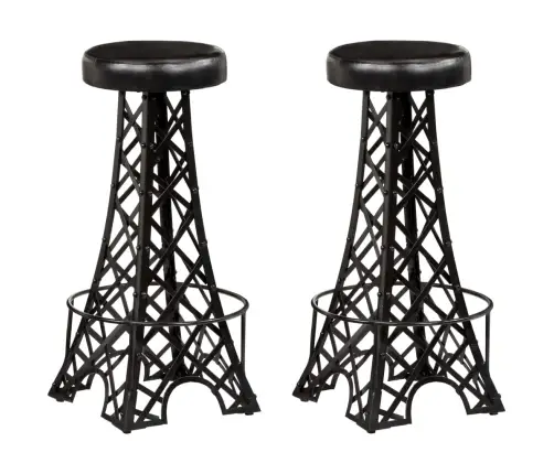 Baro Taburetės, 2Vnt., Tikra Oda