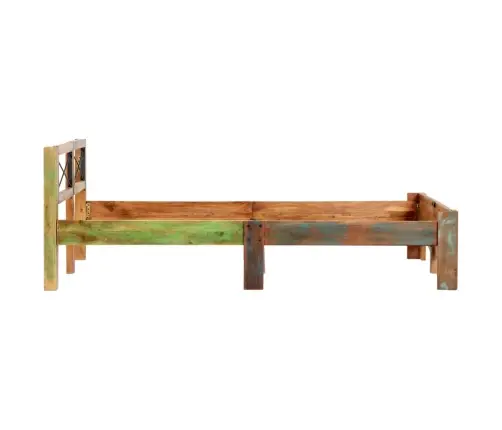 Gultas Rāmis, Pārstrādāts Masīvkoks, 140X200 Cm  Vidaxl