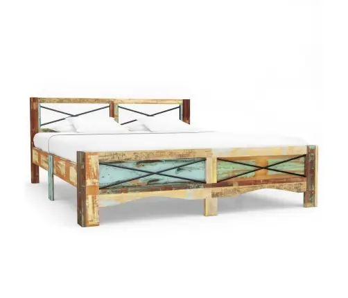 Voodiraam, Taastatud Puit, 160 X 200 Cm