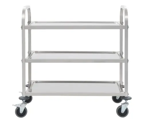 Virtuvės Vežimėlis, 95X45X83,5cm Nerūdijantis Plienas