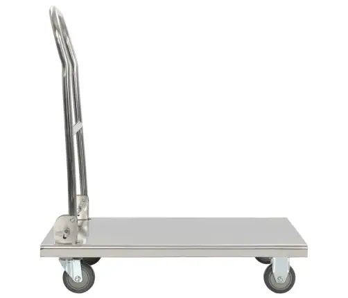 Transportavimo Vežimėlis, Sidabrinis, 82X53X86, Nerūdijantis Plienas