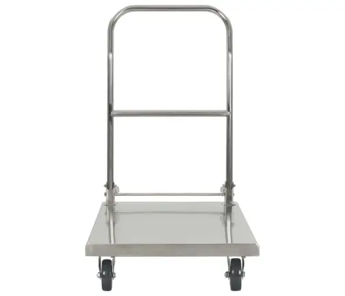 Transportavimo Vežimėlis, Sidabrinis, 82X53X86, Nerūdijantis Plienas