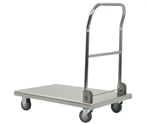 Transportavimo Vežimėlis, Sidabrinis, 82X53X86, Nerūdijantis Plienas