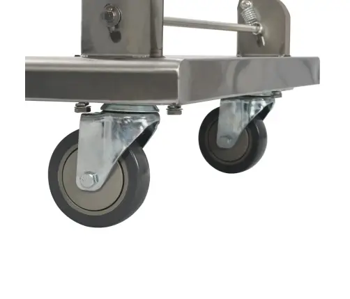 Transportavimo Vežimėlis, Sidabrinis, 82X53X86, Nerūdijantis Plienas