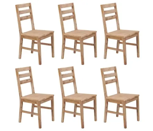 Valgomojo Kėdės, 6 Vnt., Akacijos Medienos Masyvas