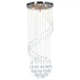 Laelamp Kristallhelmestega Hõbedane, Spiraalne, G9