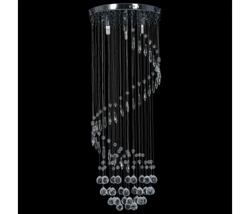 Laelamp Kristallhelmestega Hõbedane, Spiraalne, G9