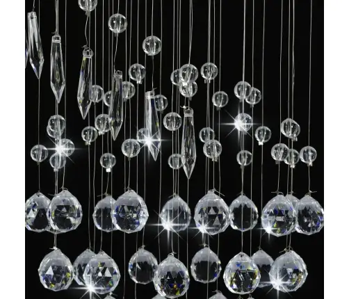 Laelamp Kristallhelmestega Hõbedane, Spiraalne, G9