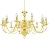 Lustra, Zelta Krāsā, 12 X E14 Spuldzes Vidaxl