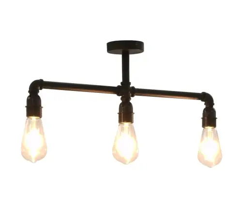 Lubinis Šviestuvas, Juodos Spalvos, 3 X E27 Lemputės