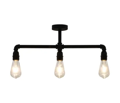 Lubinis Šviestuvas, Juodos Spalvos, 3 X E27 Lemputės