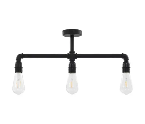 Lubinis Šviestuvas, Juodos Spalvos, 3 X E27 Lemputės