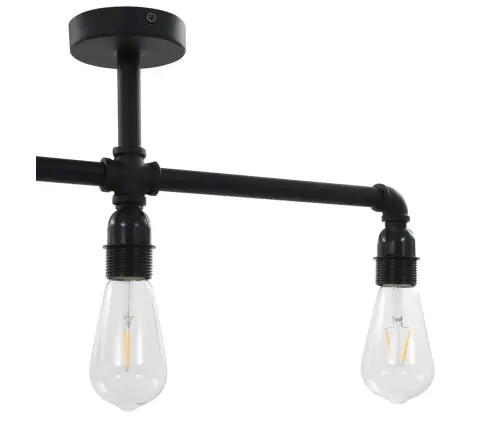 Lubinis Šviestuvas, Juodos Spalvos, 3 X E27 Lemputės