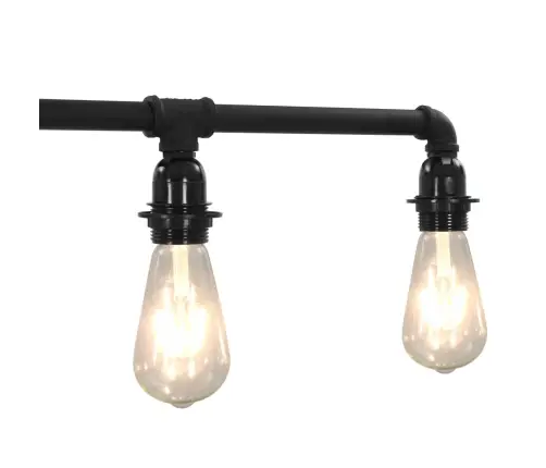 Griestu Lampa, Melna, 5 X E27 Spuldzes Vidaxl