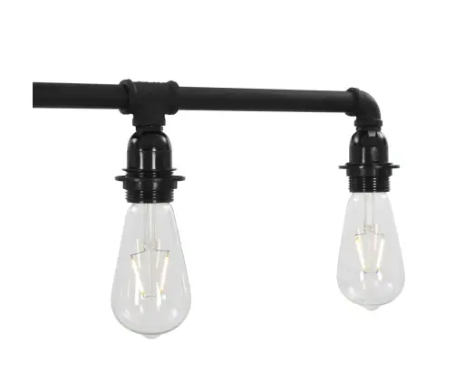 Griestu Lampa, Melna, 5 X E27 Spuldzes Vidaxl