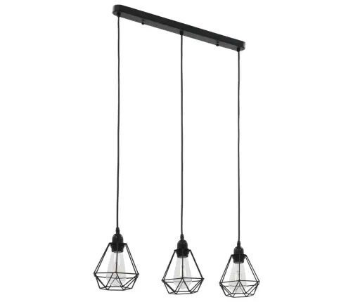 Laelamp, Teemandidisain, Must, 3 X E27 Pirni