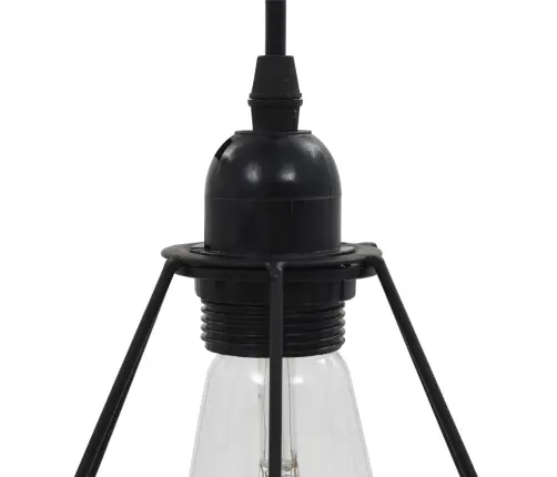 Lubinis Šviestuvas, Juodas, Deimantų Dizaino, 3Xe27 Lemputės