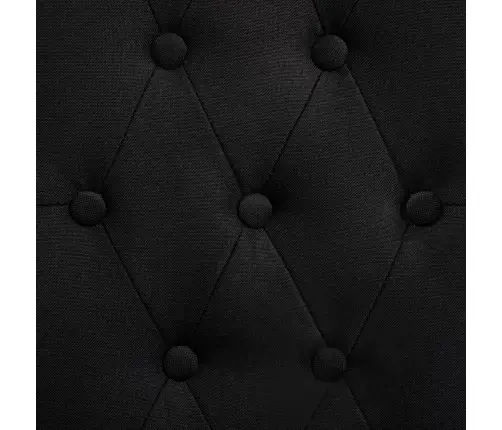 Virtuves Krēsli, 2 Gab., Melns Audums Vidaxl