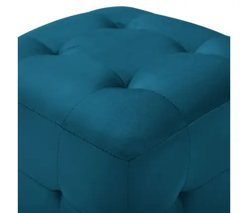 Naktsskapīši, 2 Gab., Zili, 30X30X30 Cm, Samts Vidaxl