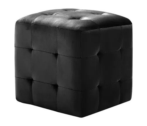 Öökapid 2 Tk, Must, 30 X 30 X 30 cm Sametkangas