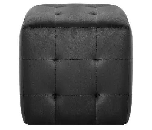 Öökapid 2 Tk, Must, 30 X 30 X 30 cm Sametkangas