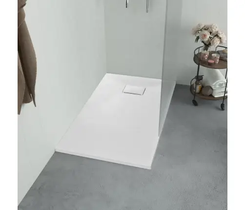 Dušas Pamatne, 90X90 Cm, Smc, Balta Vidaxl