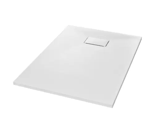 Dušas Pamatne, 100X70 Cm, Smc, Balta Vidaxl