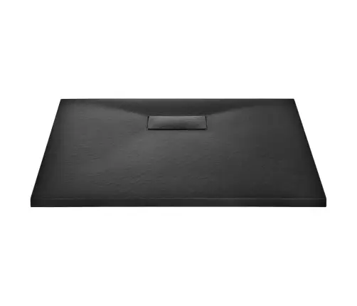 Dušo Padėklas, Juodos Spalvos, 90X80 cm Lieto Lakšto Junginys