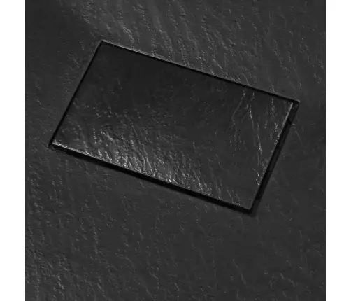 Dušas Pamatne, 100X70 Cm, Smc, Melna Vidaxl