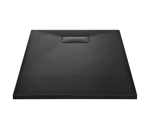 Dušas Pamatne, 100X80 Cm, Smc, Melna Vidaxl