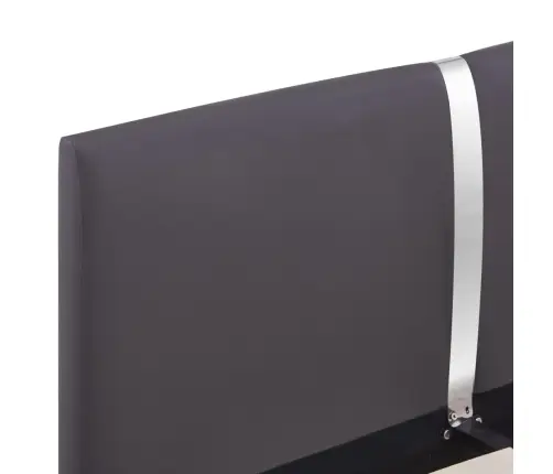 Lovos Rėmas, Pilkas, 140X200 cm Dirbtinė Oda