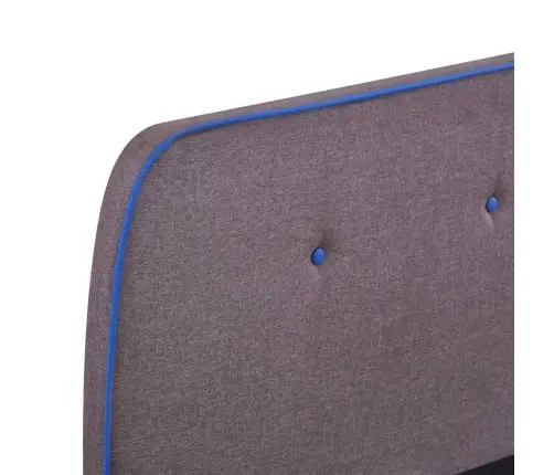 Gultas Rāmis Bez Matrača, Pelēkbrūns, Audums, 150X200 Cm Vidaxl