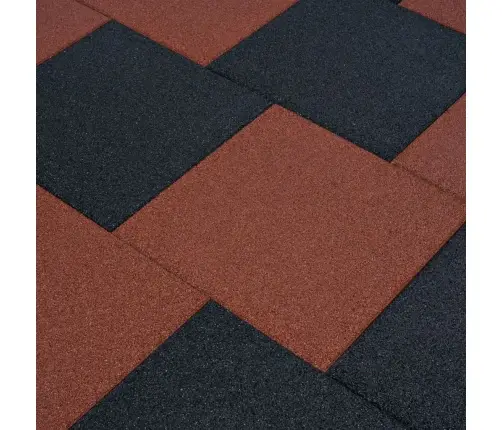 Drošības Flīzes, 12 Gab., 50X50X3 Cm, Melna Gumija Vidaxl