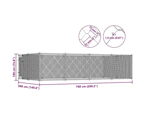 Koeraaed 7,6 X 3,8 X 1,9 M