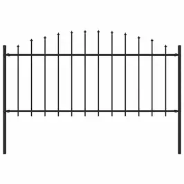 Lauko Tvora Su Iečių Viršug., Juoda, (0,5-0,75)X1,7M, Plienas