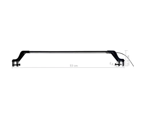 Akvārija Led Lampa Ar Stiprinājumiem, 55-70 Cm, Zila Un Balta Vidaxl