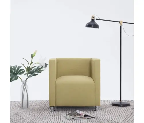 Kuubikukujuline Tugitool, Roheline, Kangas