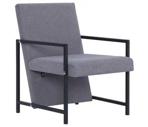 Atpūtas Krēsls, Gaiši Pelēks Audums Vidaxl