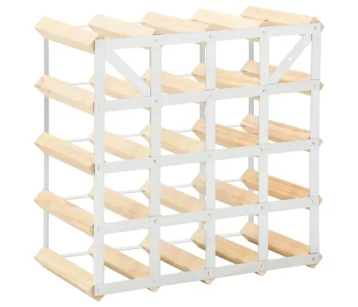Vīna Pudeļu Statīvs 20 Pudelēm, Priedes Masīvkoks Vidaxl