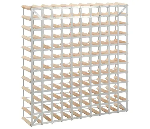 Vīna Pudeļu Statīvs 120 Pudelēm, Priedes Masīvkoks Vidaxl