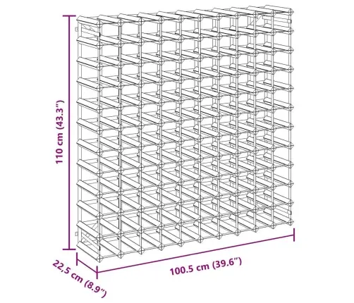 Vīna Pudeļu Statīvs 120 Pudelēm, Priedes Masīvkoks Vidaxl