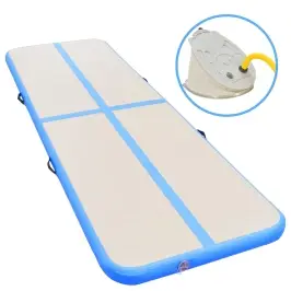 Täispumbatav Võimlemismatt Pumbaga 400 X 100 X 10 Cm Pvc Sinine