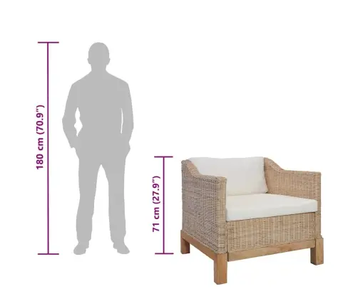 Tugitool Patjadega, Naturaalne Rotang