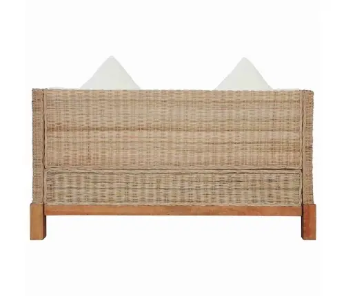 Divvietīgs Dīvāns Ar Matračiem, Dabīga Rotangpalma Vidaxl