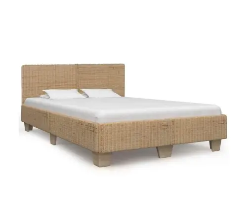 Käsitsi Põimitud Voodiraam Ehtne Rotang 140 X 200 Cm