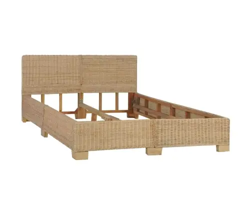 Käsitsi Põimitud Voodiraam Ehtne Rotang 140 X 200 Cm